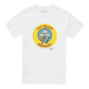 Breaking Bad Unisex Adult Los Pollos Hermanos T-Shirt / White